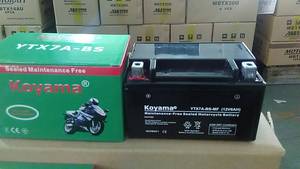 Nouvelle batterie au plomb sans entretien Koyama 12V SMF <span class=keywords><strong>YTX7A</strong></span> YTX7L-<span class=keywords><strong>BS</strong></span> pour moto/scooter/quad, capacité 7Ah, garantie 1 an - Product Image 2