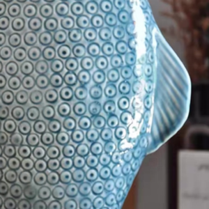 Bình cá gốm nhiệt độ cao đơn giản trang trí cổ điển đồ trang trí tiền sảnh nhà quà tặng ngày lễ - Product Image 6