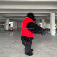 Efun quantité minimale de commande-Costume de mascotte de gorille de King Kong personnalisé 1 pièce Costume de mascotte de gorille gonflable en peluche pour adultes