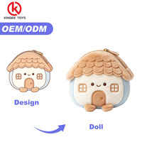 Tas Boneka Bentuk Gunung Berapi, Tas Plushie Personalisasi untuk Gantungan Ransel, Kain Lembut Bersertifikat CE, 12cm, 100 Pcs MOQ, Pesanan Khusus