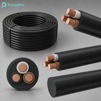 Kabel Daya PrimePro YJV 3 Core 1.5/2.5~185 Sqmm 12KV Tegangan Rendah Multi-Model Tembaga Murni Berisolasi XLPE dengan Selubung PE 90C