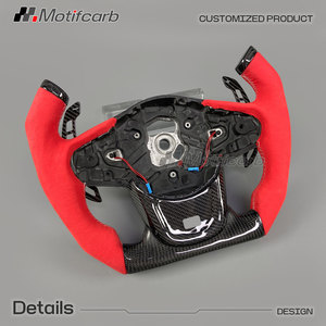 Volant sport personnalisé en fibre de carbone véritable avec palettes de changement de vitesse magnétiques pour Toyota GR Supra 2.0 3.0 A90 A91 2018-2026 - Product Image 3