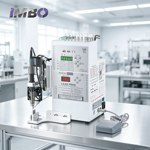 Máquina de Soldadura Vertical Semiautomática de Alta Precisión con Alimentador de Soldadura Ajustable para Soldadura de Componentes con Alambre - Product Image 1