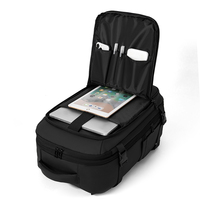 Mochila para Portátil de Negocios, Expandible, Resistente al Agua, con Múltiples Compartimentos, Gran Capacidad, Duradera, Anti-Robo, para Oficina y Viajes