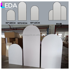 LEDA Industrial Wedding Party Beige Color Pvc Board Arch Panel Acrylic Wedding <b>Backdrop</b> - Product Image 2