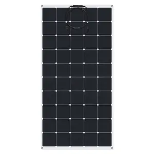 170W 28,5 V ETFE Sun power Cells Salz spray Korrosions beständigkeit Semi flexibles Solar panel für Marine RVs Camper vans Yachts Cars