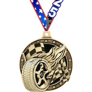 Usine Fabricant Métal Artisanat pour Souvenir En Alliage De Zinc Insignia Awards Logo Personnalisé Derby Médaille Décoration Racing Médaillon - Product Image 3