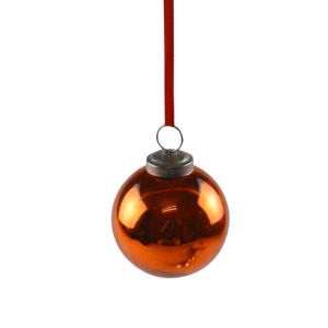 Bola colgante navideña de color rojo, ornamento de diseño festivo, decoración para árbol de Navidad, bola de cristal decorativa - Product Image 2