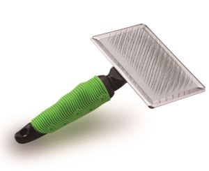 Logo Customization Stainless Steel Dog Grooming <b>Brush</b> With Green Handle For <b>Pet</b> Hair Care - Product Image 6