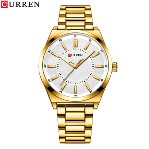 Montre-bracelet décontractée Curren 8407 pour homme, classique, étanche, lumineuse, en acier inoxydable, avec verre en alliage, mouvement à quartz - Product Image 5