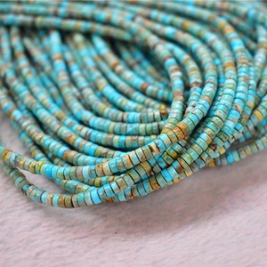 Flat Round Wheel Hình Đá Quý Sợi Tự Nhiên Hoàng Gia Jasper Heishi Hạt Trầm Tích Biển Làm Đồ Trang Sức - Product Image 5