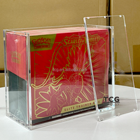 Boîte en acrylique transparente personnalisée TCG avec coins arrondis de 6 mm pour Pokémon Twilight Masquerade Elite Trainer Box (ETB) avec couvercle magnétique en acrylique