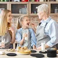Sous-verres ronds en ardoise noire vierge, écologiques et modernes, vente en gros