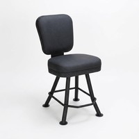 Chaise de bar pivotante moderne pour la maison, réglable en hauteur (19-27 pouces), en PU noir ignifuge, avec poignée dorsale, garantie 5 ans, pour salle à manger/salon