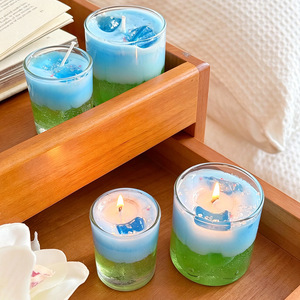 เทียนหอม LANJO รุ่น New Jelly Wax กลิ่นหอมสดชื่น พร้อมฐานเรืองแสง ตกแต่งบ้าน ห้องนอน ของขวัญสำหรับแขกงานแต่งงาน - Product Image 3