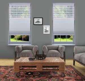 Xu hướng mới từ trên xuống dưới lên không dệt lọc ánh sáng di động tổ ong rèm không Dây màn hình côn trùng rèm cửa sổ - Product Image 3