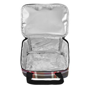 Wholesale Plaid Print Insulated <b>Lunch</b> Bag Custom Cooler Tote Reusable Thermal <b>Lunch</b> <b>Box</b> Bag <b>for</b> <b>Men</b> Women Work - Product Image 3