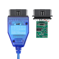 Herramienta de Diagnóstico VAG KKL + Fiat ECU con Interruptor de 4 Vías y Chip FTDI FT232RL, Cable de Diagnóstico Automotriz OBD2 para Vehículos Fiat y VAG