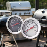 Termometer Dial Tahan Air dari Baja Tahan Karat untuk Penggunaan BBQ, Dapur, dan Oven dengan Rentang Suhu 50~350/100~700.