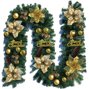 Ayoyo Giáng Sinh Trang Trí Nho 2.7 Mét Mã Hó<span class=keywords><strong>a</strong></span> Sang Trọng Treo Trang Trí Giáng Sinh Nho Vòng Hoa Gói Trang Trí Lễ Hội - Product Image 2