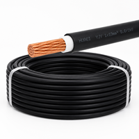 Câble d'alimentation en cuivre monobrin Huaqi YJY 1x10mm² 0,6/1kV, isolé XLPE, gaine PE