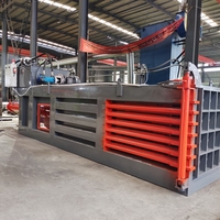 Presse à balles horizontale automatique pour bouteilles en plastique PET Machines à balles de pneus