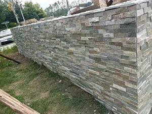 YUSHI decorazione decorazione naturale cultura di pietra piastrelle Premium muro di ardesia per la decorazione del parco della scuola di Villa all'aperto - Product Image 3