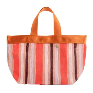 กระเป๋าถือสะพายไหล่แบรนด์ดีไซเนอร์ลายตัวอักษรและลายทางสำหรับผู้หญิง ขายส่ง - Product Image 5