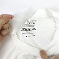 Étiquettes Personnalisées Thermocollantes Sans Étiquette pour Col Transfert Thermique pour T-Shirts