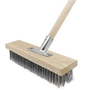 Chuyên nghiệp cấp công nghiệp dài-xử lý làm sạch bàn chải dây thép không gỉ và mài mòn lông cho sàn chà - Product Image 2