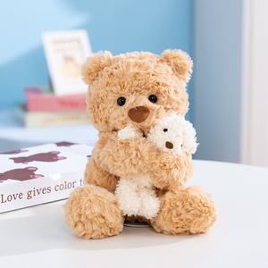 Boneka Beruang Teddy Kustom Kawaii Baru Dengan Kelinci Boneka Plush Lembut Desain Kartun Lucu Beruang Penghibur Mainan Hari Valentine yang Menyenangkan - Product Image 5