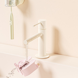 Soporte para cepillo de dientes eléctrico y vaso para enjuague bucal, estante de almacenamiento para baño montado en la pared, estilo minimalista transparente, beige, rosa, negro - Product Image 3