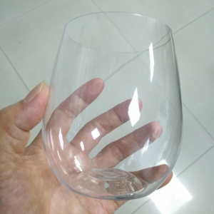 recycled disposable Unbreakable Plastic Wine glasses