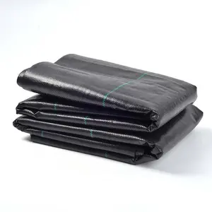 Eco-friendly pp pe woven dark-colored geotextile fabric for road ground cover