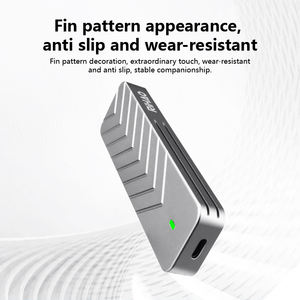 Rihao Aluminio M.2 NVME/NGFF SSD Caja USB 3,2 Protocolo dual Caja de disco duro portátil 10GB Caja de unidad de estado sólido - Product Image 4