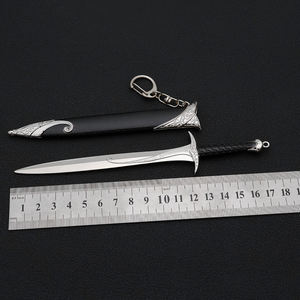 18cm in lega di zinco metallo signore della spada portachiavi portachiavi con anello per film periferiche modelli di spada artigianato per Cosplay - Product Image 6