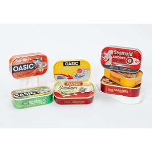 <span class=keywords><strong>Sardina</strong></span> enlatada de pescado de <span class=keywords><strong>lata</strong></span> de mariscos de <span class=keywords><strong>buena</strong></span> calidad OEM <span class=keywords><strong>en</strong></span> aceite vegetal 125g fácil de abrir - Product Image 3