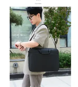 Custom 15.6/17 Inch Portable Waterproof Nylon Laptop Bag For Men Women Computer Bag Organizer