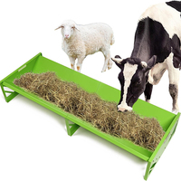 JH-Mech Mangeoire pour chèvres en acier au carbone et grande capacité Mangeoire pour foin de chèvre Lot de 2 Mangeoires robustes pour moutons et chèvres