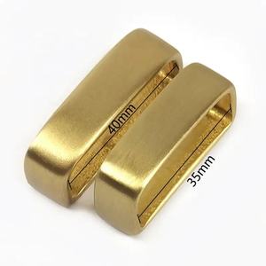 F1-47 Meetee 35/40mm accessori in lega di ferramenta in ottone cintura da uomo ad anello fisso pantaloni anello tascabile abbigliamento fibbia decorativa per cintura - Product Image 2