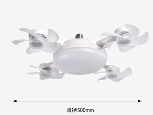 รีโมทคอนโทรลไฟฟ้า2-in-1 50W/60W พัดลมเพดานปรับความเร็วได้3ระดับสไตล์โดรน5ใบพัดใบพัดพัดลมโคมไฟแขวน - Product Image 6