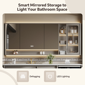 <span class=keywords><strong>Mobile</strong></span> <span class=keywords><strong>bagno</strong></span> da 48-92 pollici <span class=keywords><strong>con</strong></span> lavabo singolo, mobiletto retrò francese autoportante <span class=keywords><strong>con</strong></span> specchio intelligente antiappannamento/Armadietto a specchio - Product Image 3