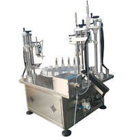 Machine de remplissage et de bouchage semi-automatique pour flacons d'huiles essentielles de 10 ml avec roulement à billes