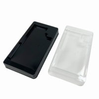Boîte d'emballage en plastique noir jetable personnalisée en usine pour l'électronique grand public, batterie de téléphone, écouteurs, accessoires mobiles, blister