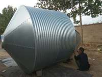 Porcs Poulet Ferme Alimentation Grain Silo Bacs