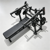 Équipement de musculation professionnel pour la musculation pectorale, banc de musculation horizontal isolaire à charge par disques pour salle de sport