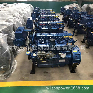 Motor Diésel Weifang 4100 de 4 Cilindros y 70kw, Refrigerado por Agua, Arranque Eléctrico, para Uso Marino - Product Image 4