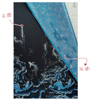 Tissu Jacquard Song Brocart à Motifs de Poissons du Nord pour Hanfu Mamianqun