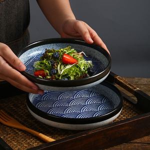 Japanese Style <b>Ceramic</b> Dishes & <b>Plates</b> Restaurant Kitchen Salad Soup Rice Bowl Ramen Bowl Set Porcelain Dinnerware Sets - Product Image 3