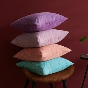 Cuscino lombare in velluto a coste di forma personalizzata per la decorazione domestica